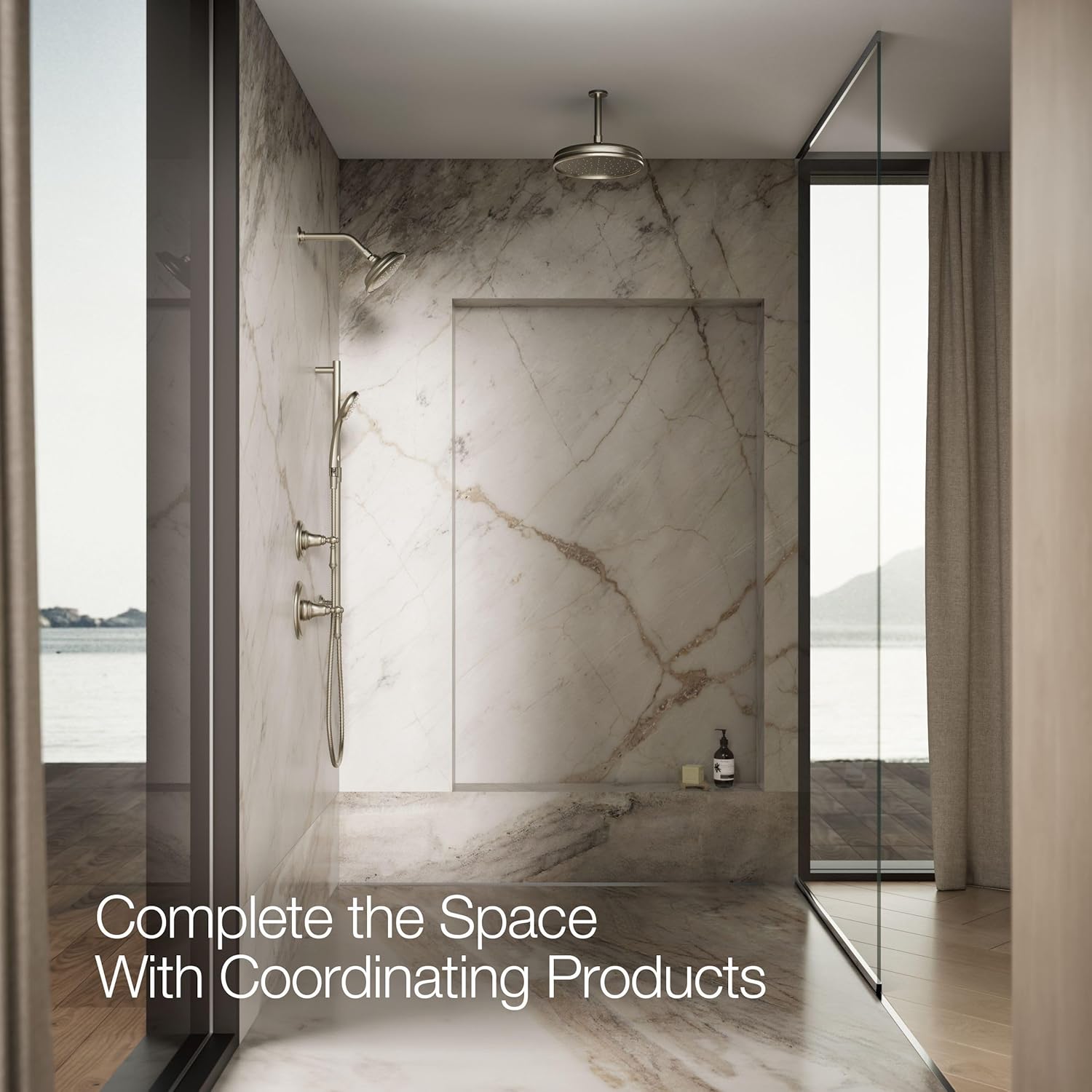 Kohler 99248-BN Awaken® B90 Single-function handshower with Eco-Boost, Vibrant Brushed Nickel