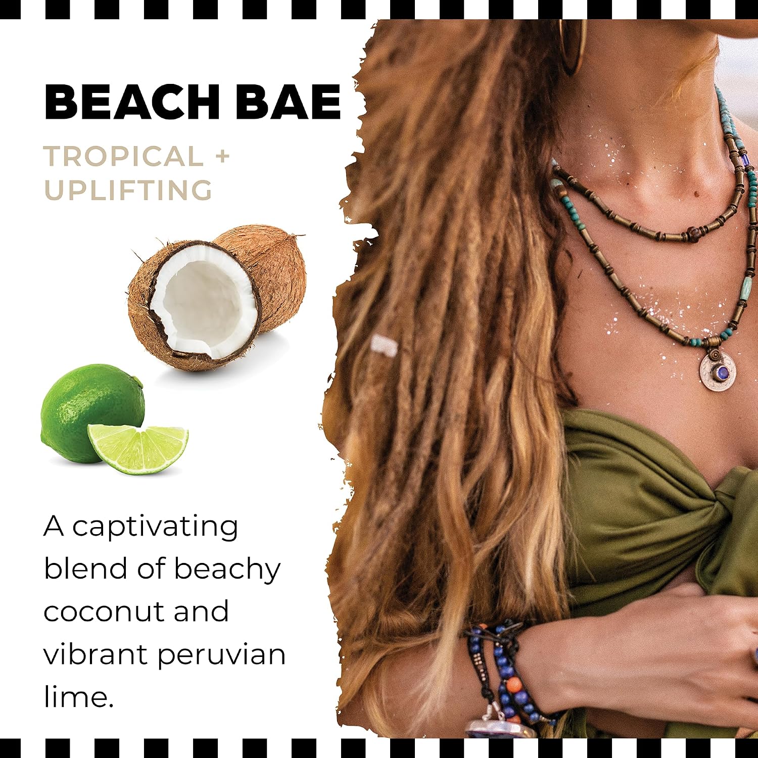 Dollylocks Sea Salt Texture Spray | Plant-Based, Vegan, Residue-Free | Tighten Locs Dreadlocks | Loose Hair Care | Coconut Lime | 8oz