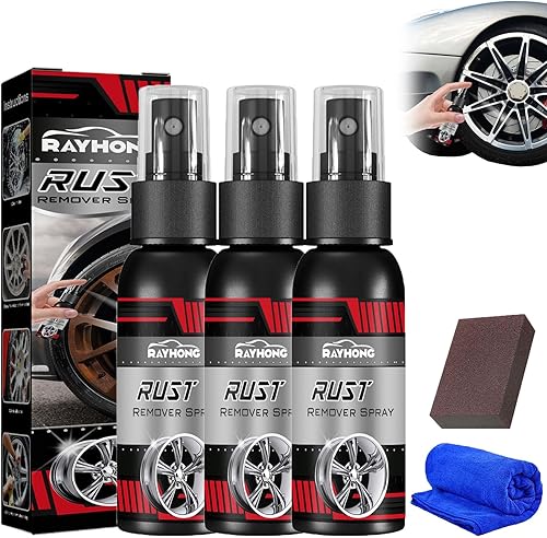 KCRPM Rayhong - Nuevo agente de renovación de cubos de rueda multifuncional, espray removedor de óxido metálico Rayhong, removedor de óxido de metal