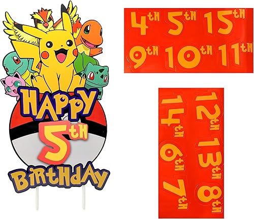 Decoración de pastel de cumpleaños de dibujos animados de anime personalizada, decoración de fiesta de cumpleaños