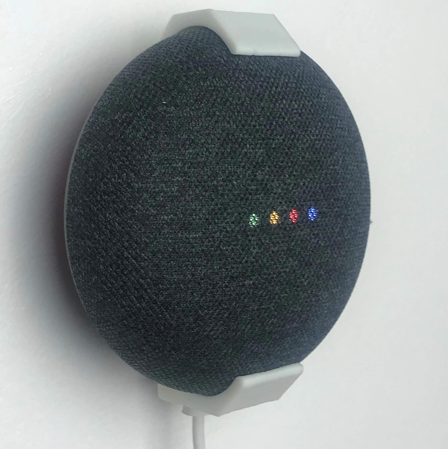 3D Cabin Google Home Mini Wall Bracket 2 Leg : White (Can be Hidden Under Shelves/cabinets etc) White