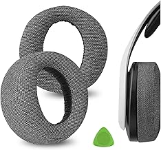 Geekria Comfort Linen Replacement Ear Pads for Sony PlayStation 5 PS5 Pulse 3D Wire…