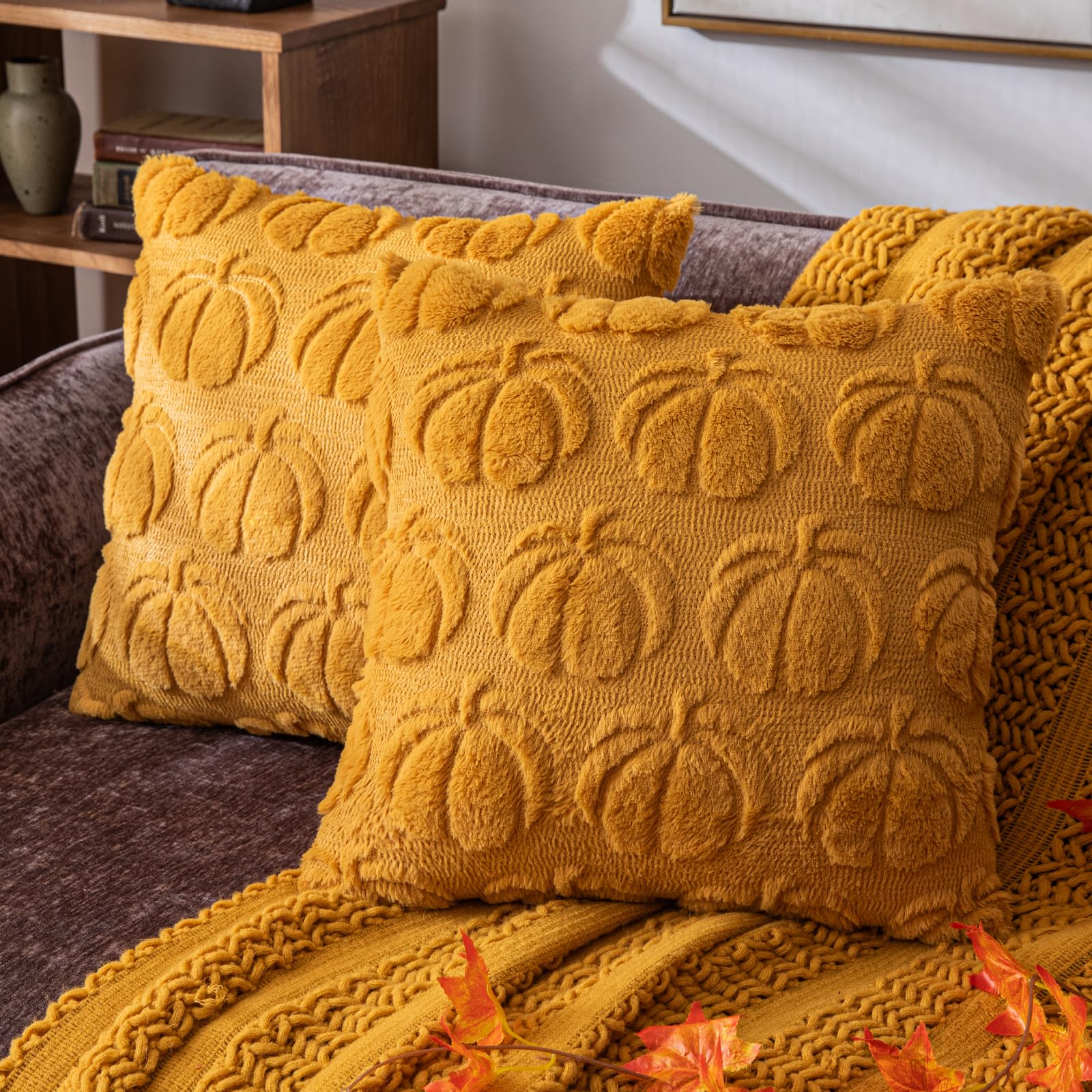 These Cute $5 Pumpkin Throw Pillow Covers Are Trending on Amazon
