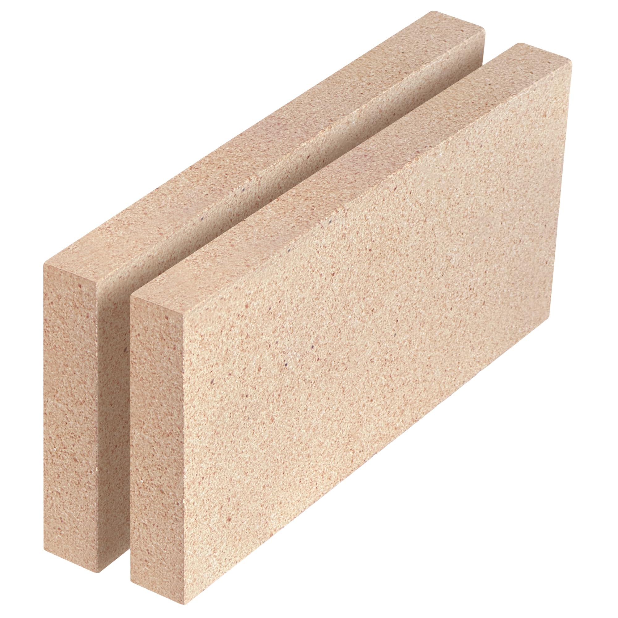 Mattoni refrattari, 22,9 x 4-1,3 x 1,9 cm, mattoni refrattari per stufe a legna, camini, forni per pizza e bracieri, resistenti alle alte temperature, resistenti all'acqua, materiale argilla, per uso