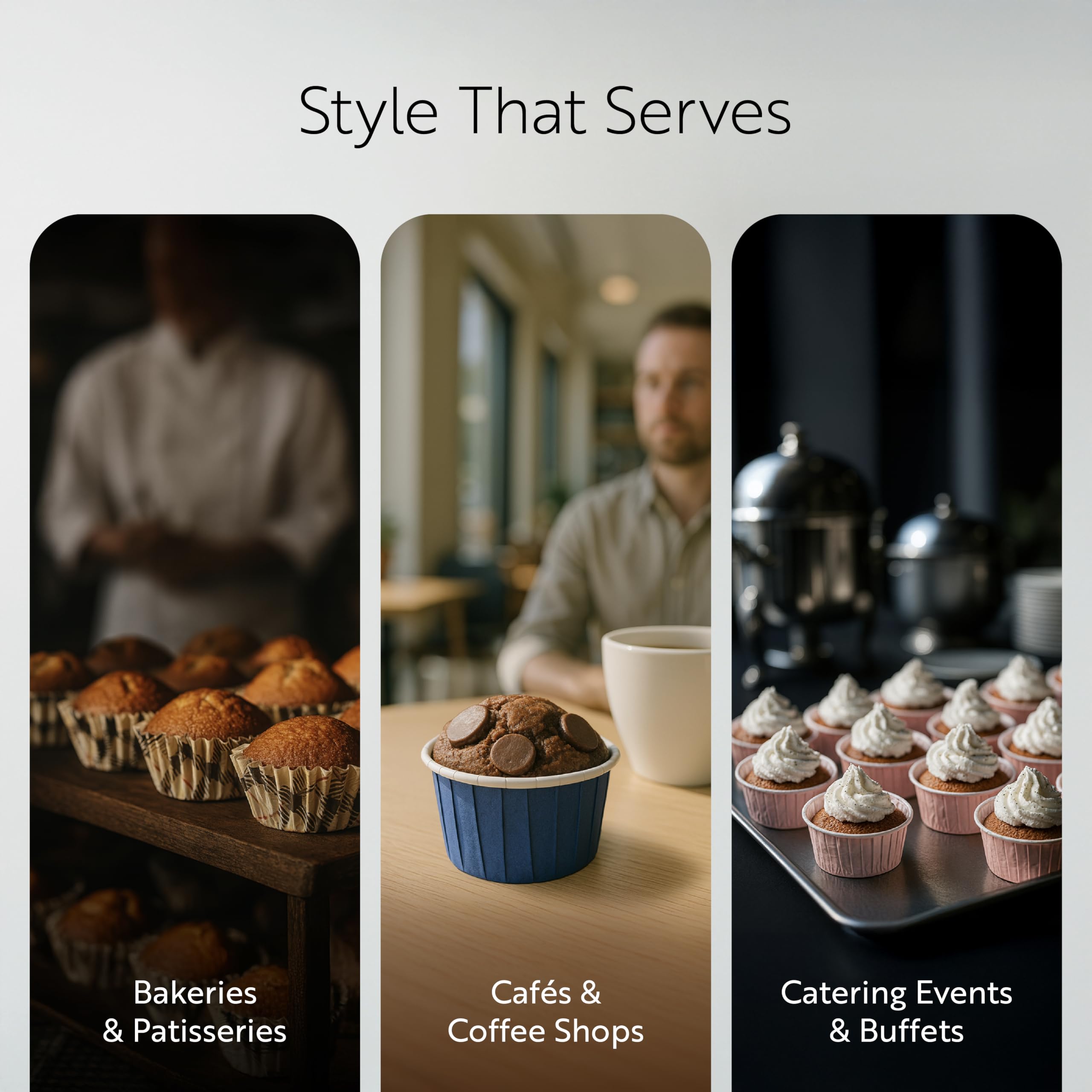 Restaurantware Panificio - Vasos para hornear de 1.6 onzas, 200 envoltorios plisados para cupcakes, listos para horno, desechables, papel naranja, para bodas, cumpleaños y más