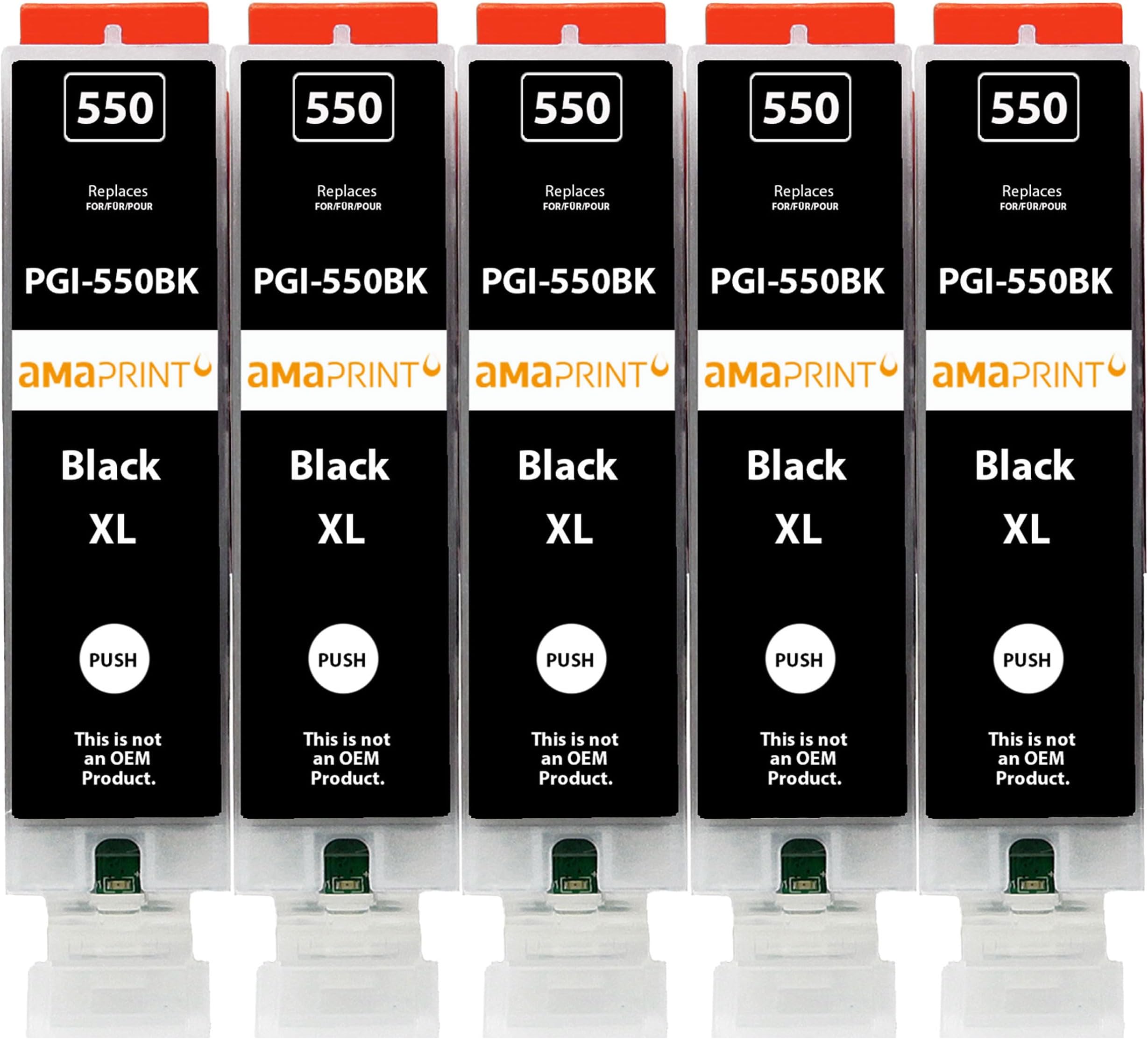Supply Guy 40 XL Inktpatronen compatibel met Canon PGI-550 CLI-551 Pixma IP7200 IP7250 IX6800 IX6850 MG5400 MG5450 MG5500 MG5550 MG5600 MG5650 MG5655 MG6400 MG6450 MG6600 MG6650 MX725 MX920 MX925