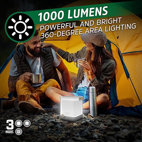 Miniatura 2 de Energizer LightxPower Cube - Linterna de campamento X1000 de doble potencia recargable y batería AA, IPX4 resistente al agua