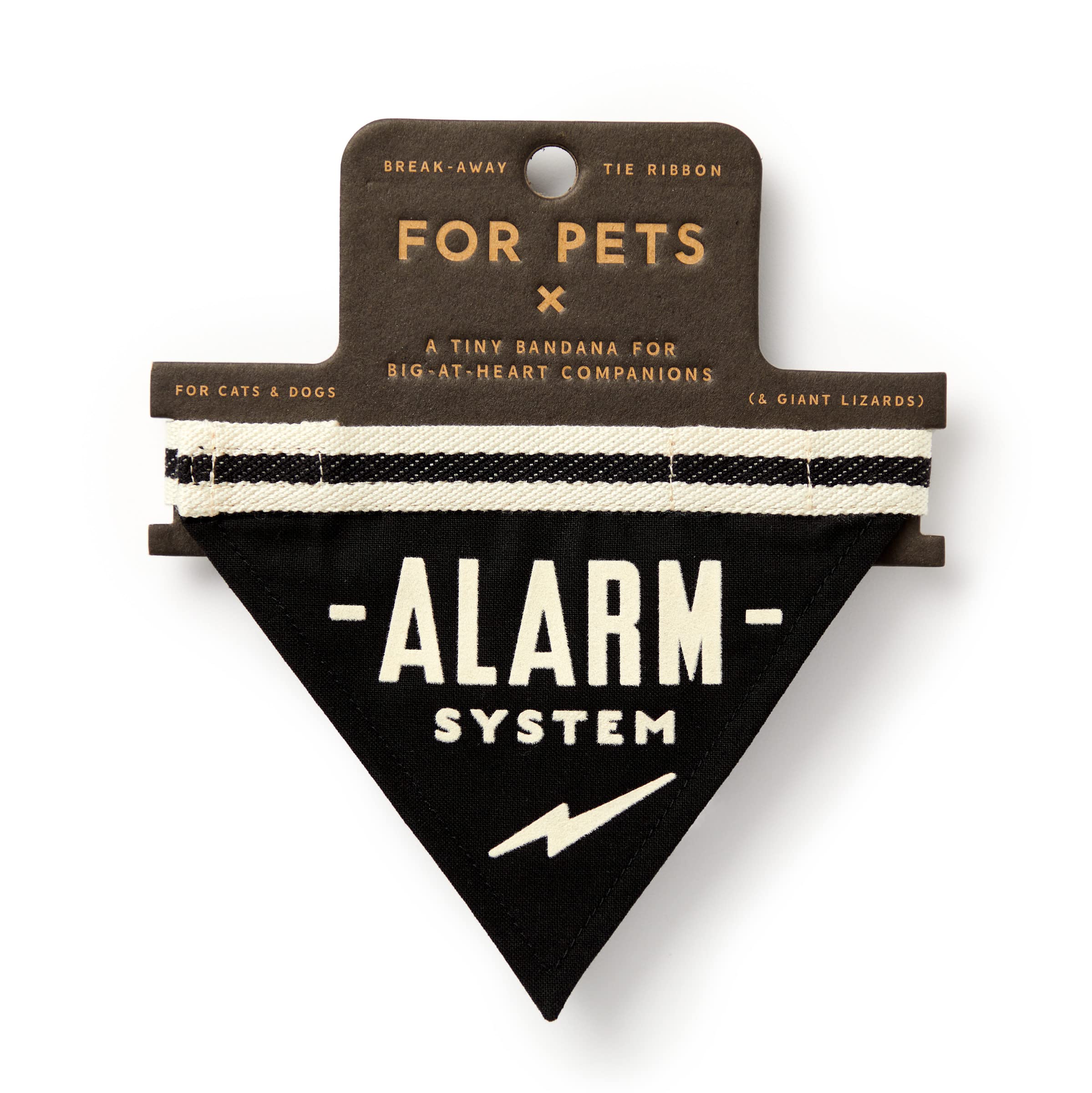 Brass Monkey Alarm System – Small Pet Bandana Vintage Inspired Fashion Accessory for Small Cats and Dogs