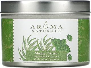 Soy VegePure, Travel Tin Candle, Vitality, Peppermint & Eucalyptus, 2.8 oz (79.38 g)