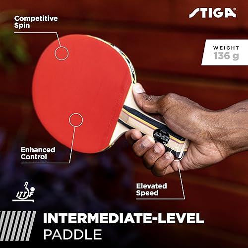 Miniatura 2 de STIGA Apex - Raqueta de tenis de mesa de nivel de rendimiento con tecnología ACS para un mayor control