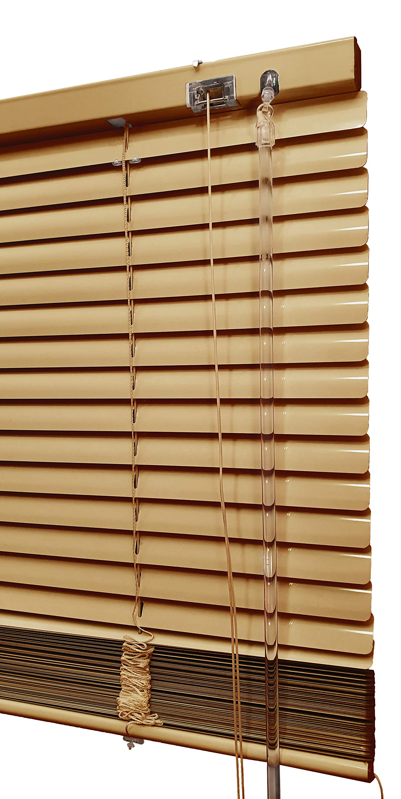 DECORESTOR Persianas Venecianas de Aluminio A TU Medida - 80 x 140 cm. Anchos de 36 a 240 cm - Cacao Suave. Venecianas Aluminio - Cortinas Venecianas