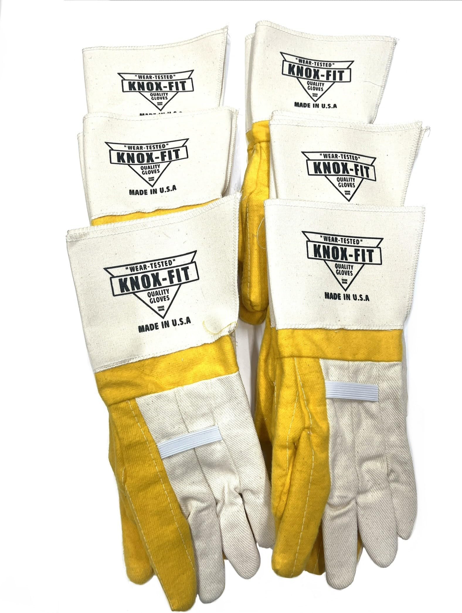 679 Ironworkers Gloves - Long Cuff Size LARGE - 6 Pairs/Pack Made in the USA.
