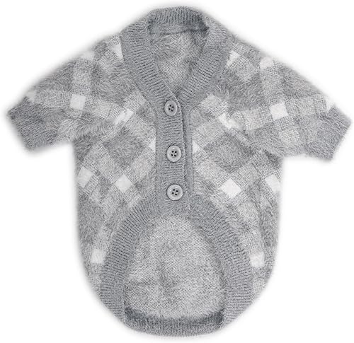 Miniatura 84 de Paquete de 3 suéteres para perro, suéteres para perros pequeños, ropa cálida y suave para mascotas para cachorros, gatos medianos y grandes, perros