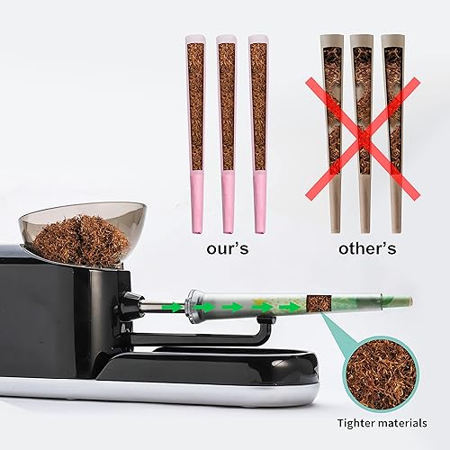 Miniatura 4 de Máquina automática de enrollado de conos eléctricos Free Boy, mini portátil, para conos preenrollados, con 1 varilla agitadora, 1 cepillo (tamaño