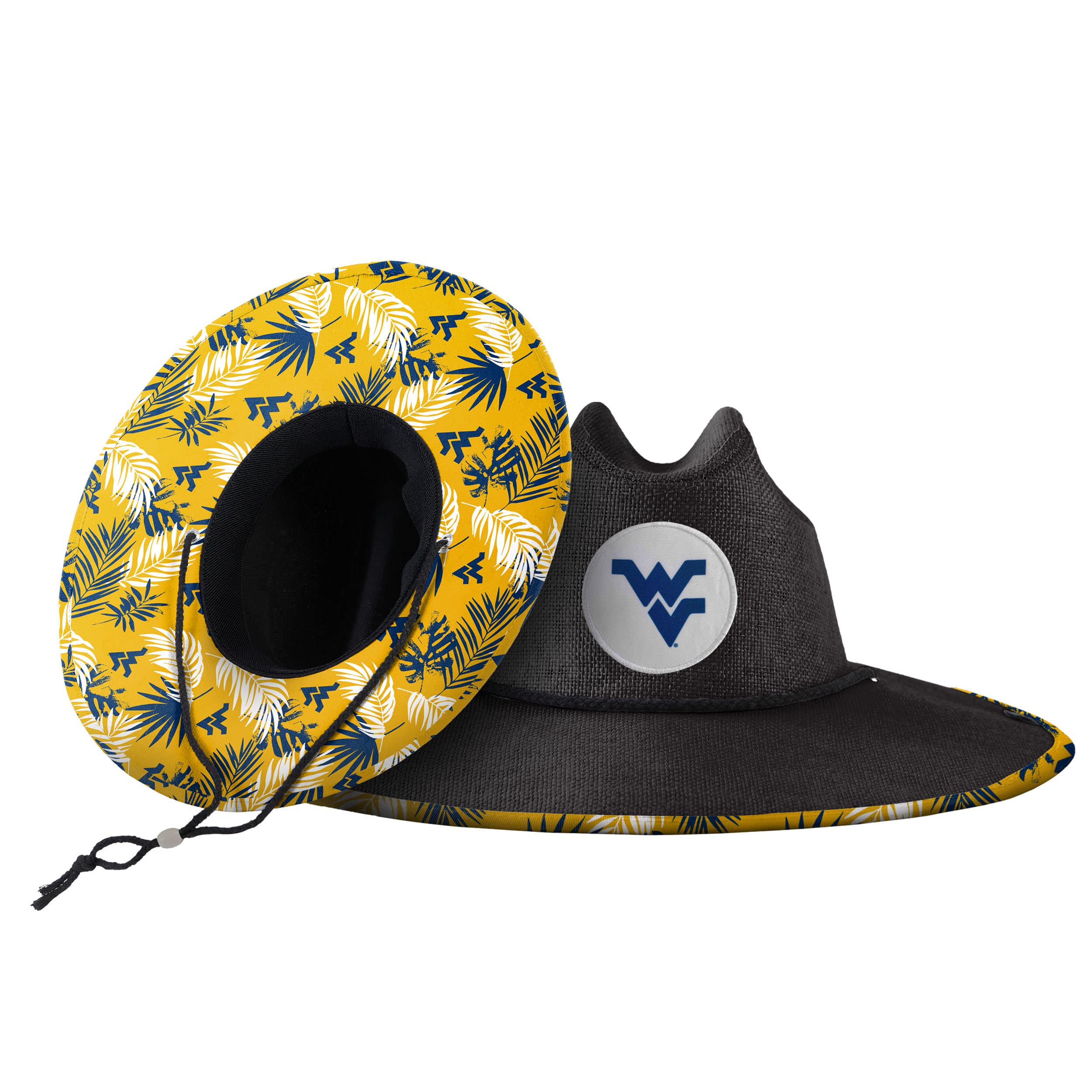 FOCO West Virginia Mountaineers NCAA Team Color Straw Hat