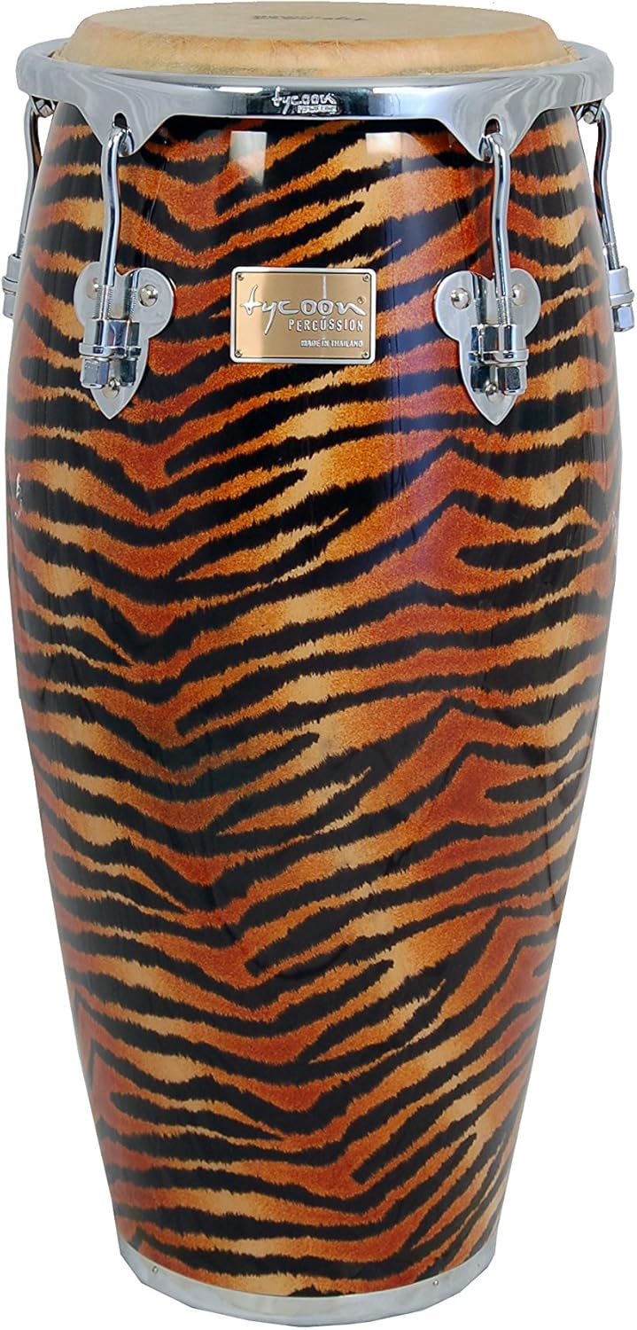 Tycoon Percussion 11 Inch Master Fantasy Tiger Series Quinto With Single Stand