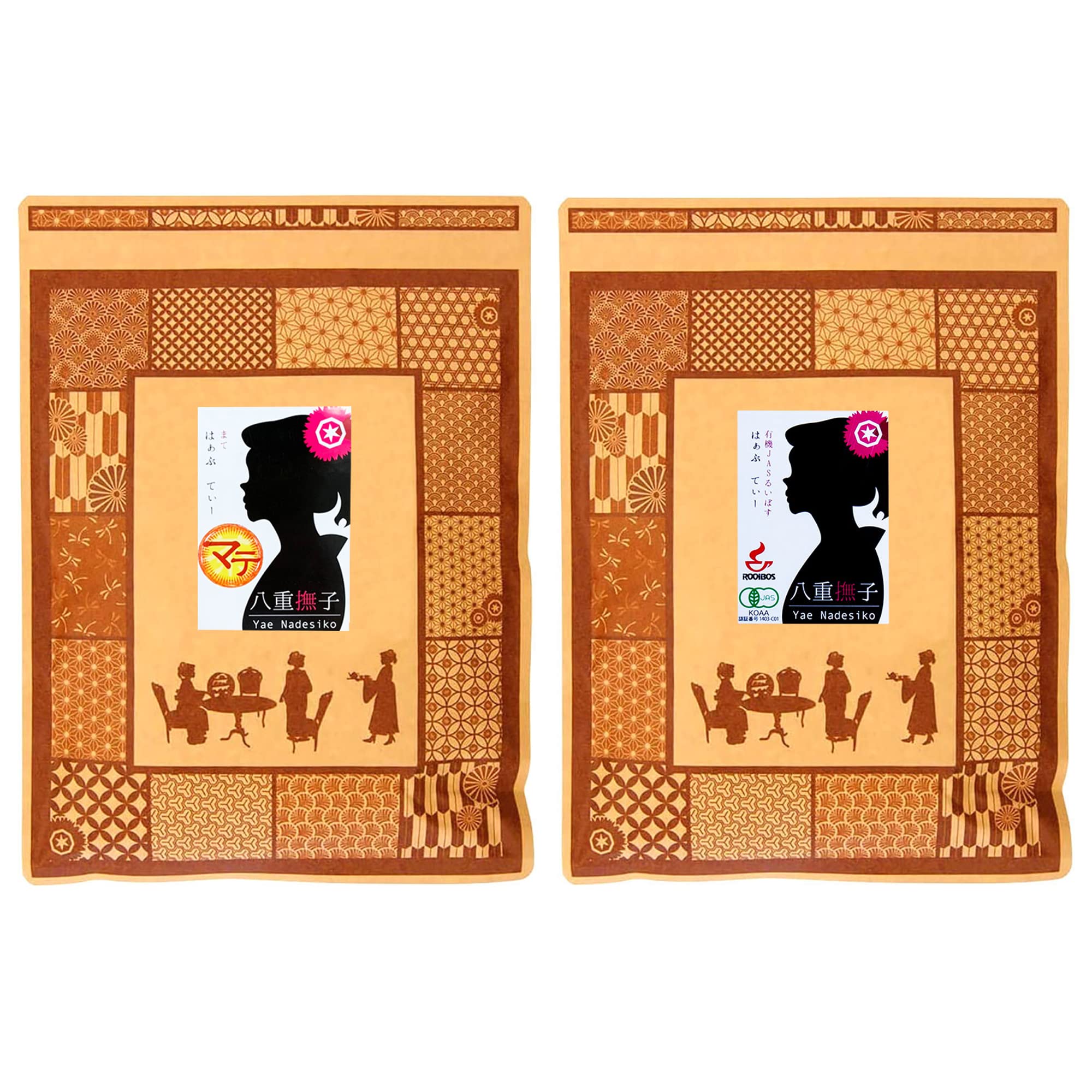 マテ茶 × オーガニック ルイボスティー 【人気 お得セット】八重撫子 (100包×130包)計230包 ティーバッグ お茶