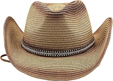 SLEEKEE Western Cowboyhut - Faltbarer Sonnenhut Für Damen Und Herren