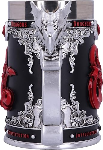 Miniatura 2 de Nemesis Now Dungeons & Dragons Fantasy Role Play Die D20 - Jarra de poliresina, color negro, 1 unidad (paquete de 1)