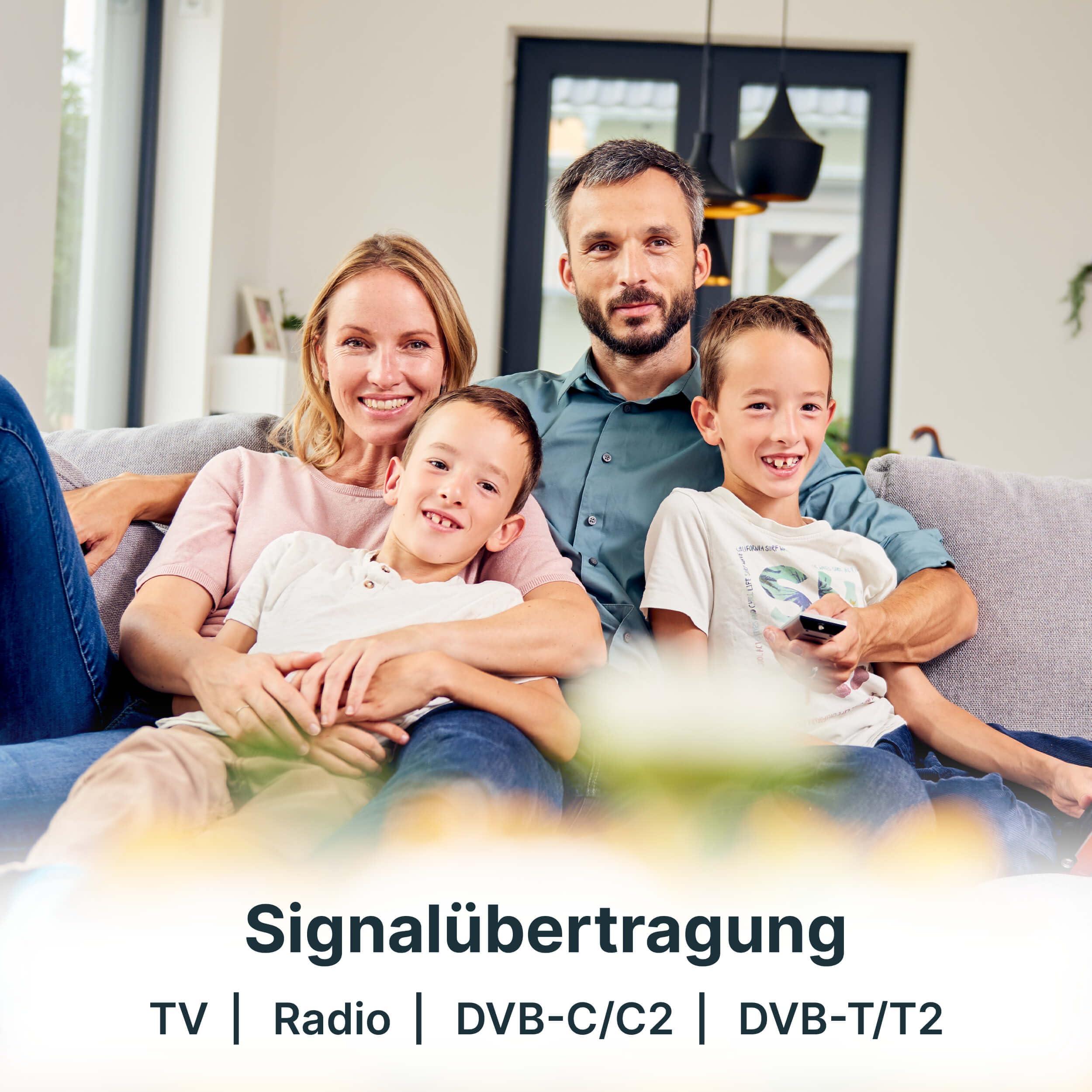 TechniSat 100 m Basic SAT Koaxialkabel – 110dB, 4-fach geschirmt