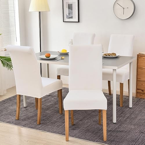 Miniatura 2 de smiry - Fundas para sillas de comedor de terciopelo elástico y suave, extraíbles, Terciopelo, Dawn