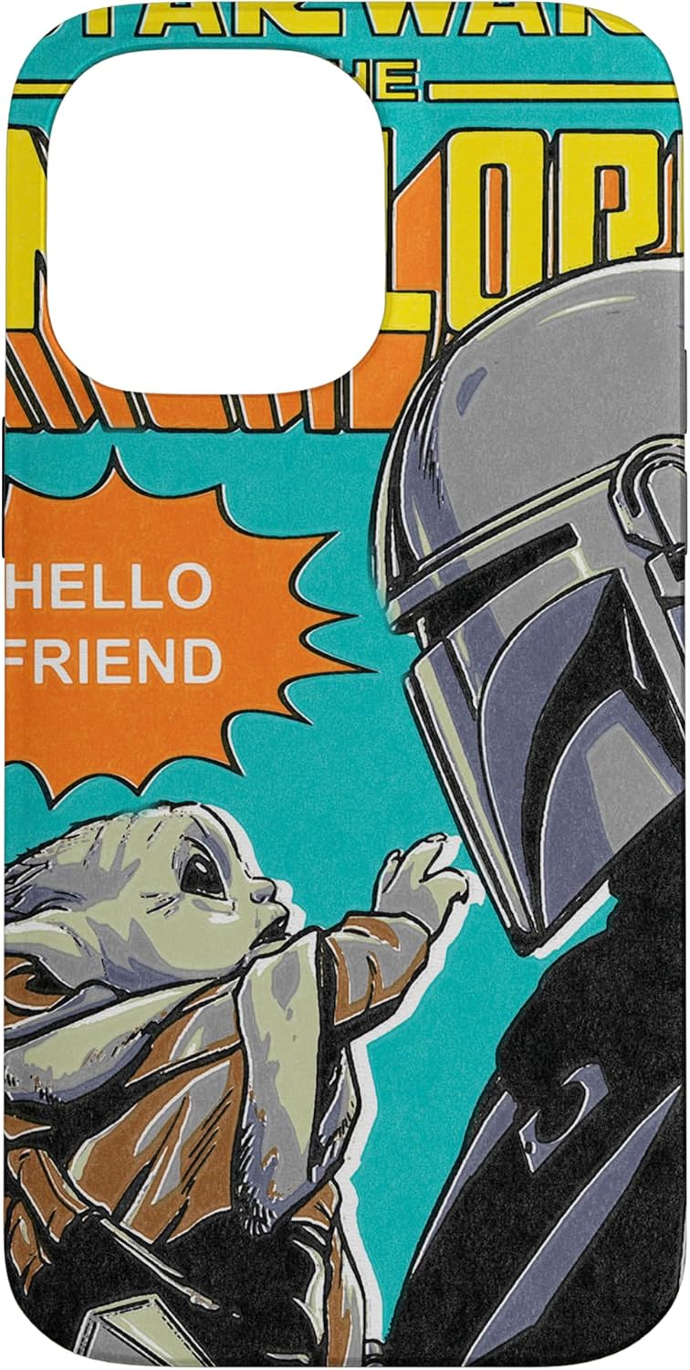 Star Wars The Mandalorian Mando and the Child Comic Cover Case for iPhone 14 Pro Max