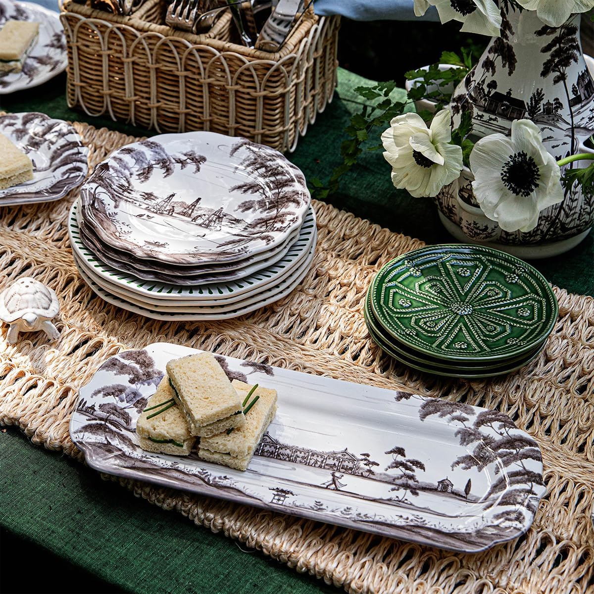 Juliska Country Estate 15" Hostess Tray - Flint Grey