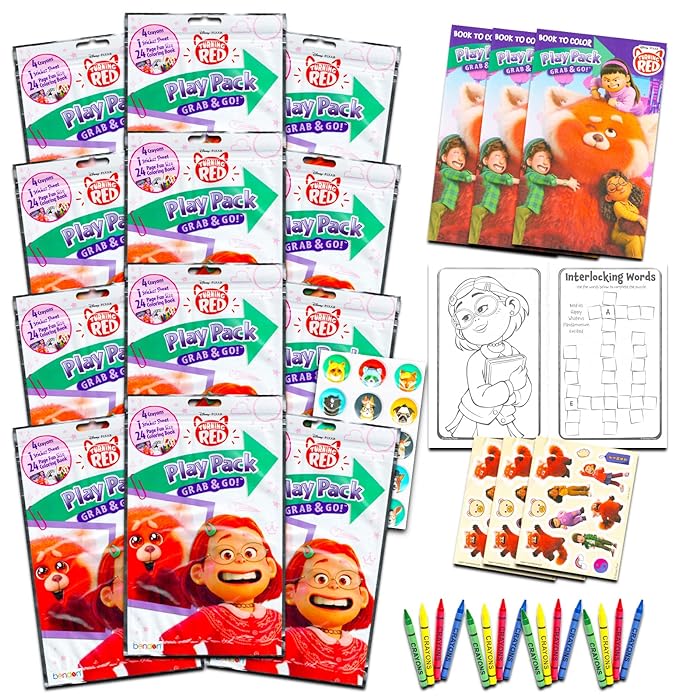 Buy Disney Turning Red Party Favors Set Bundle with 12 Turning Red