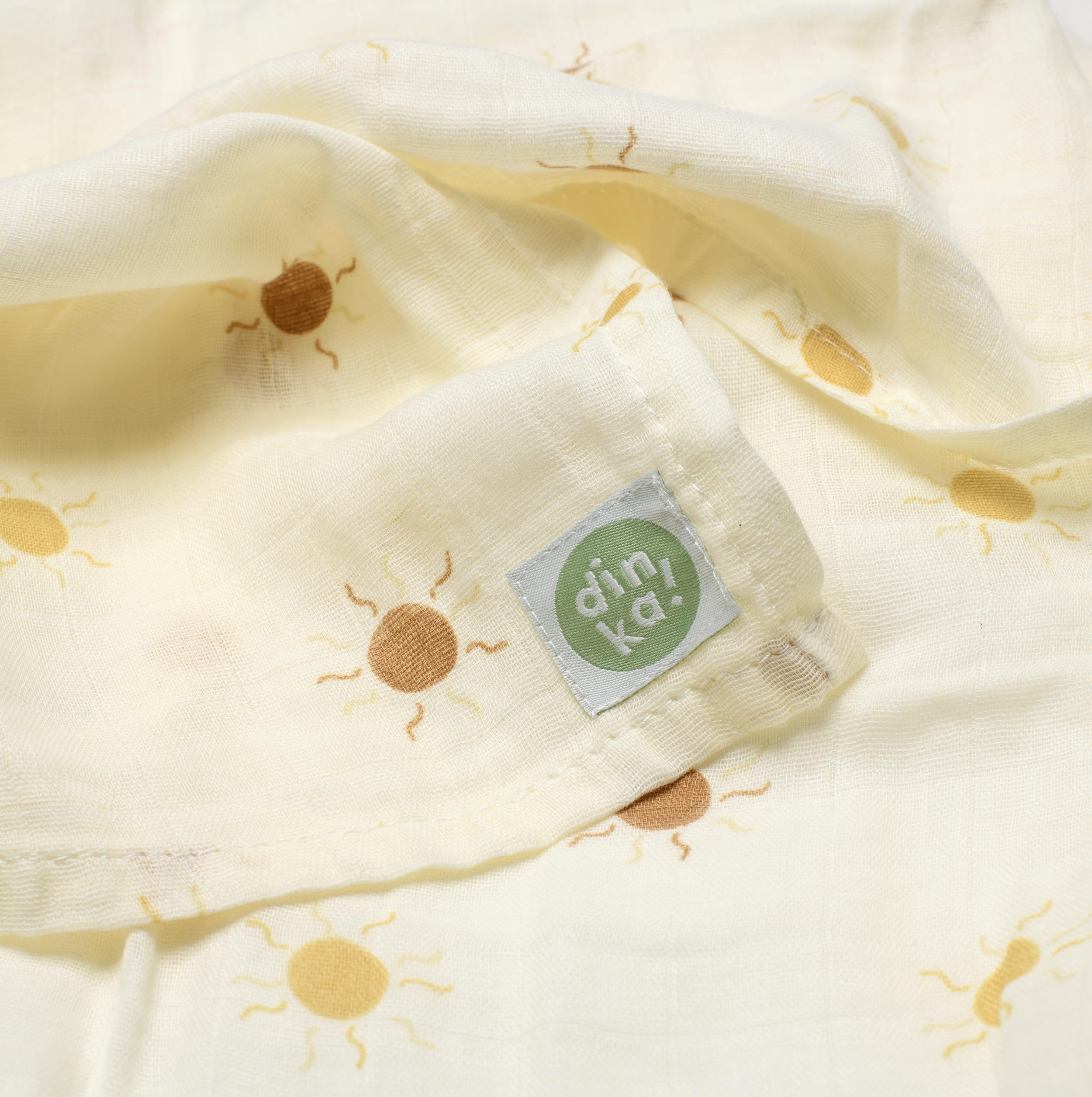 dinka! Baby Muslin Cloths, 100% Cotton Muslin Blanket for Delicate Skin - Image 4