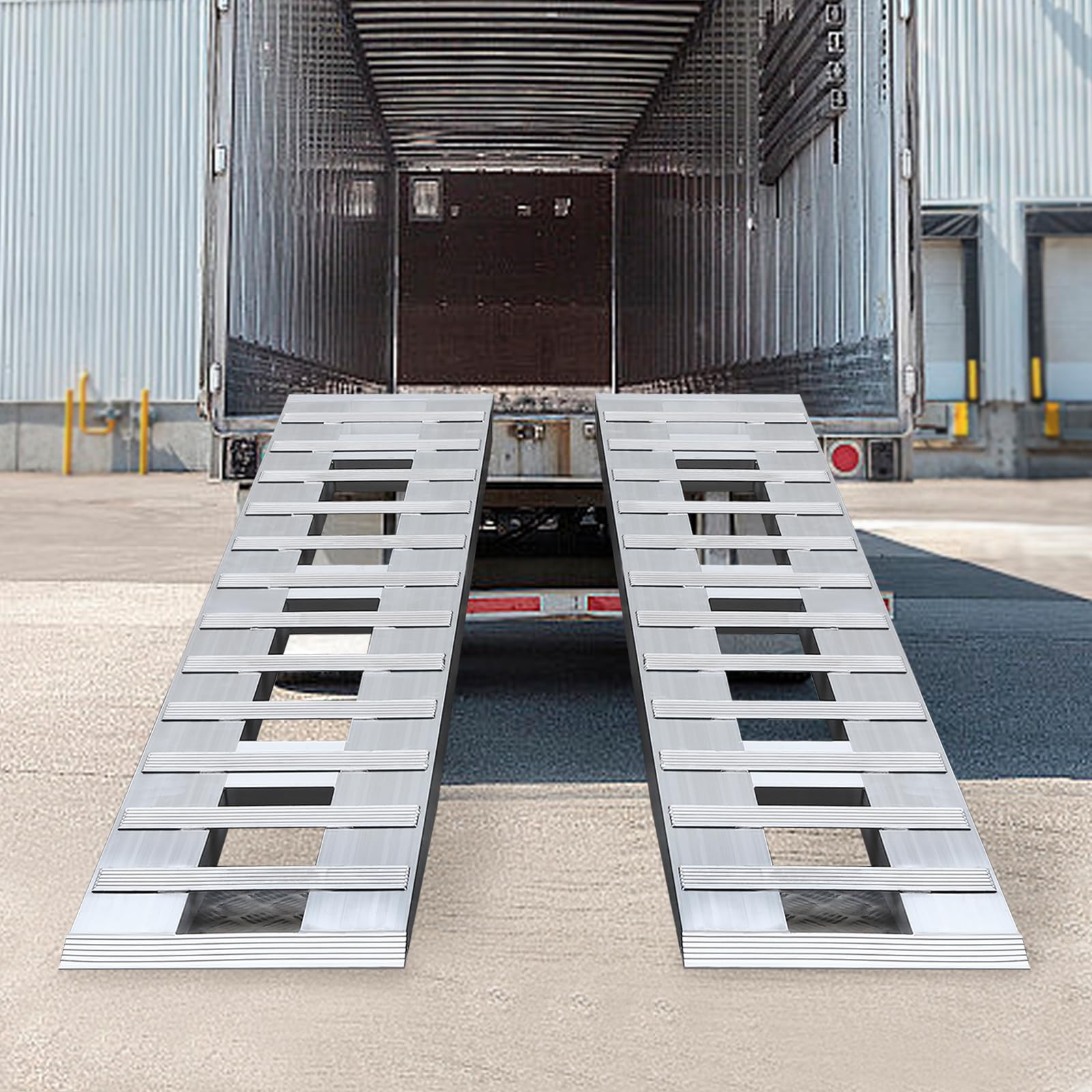 GarveeTech 2pcs Aluminum Trailer Ramps Heavy-Duty Loading Ramps With ...