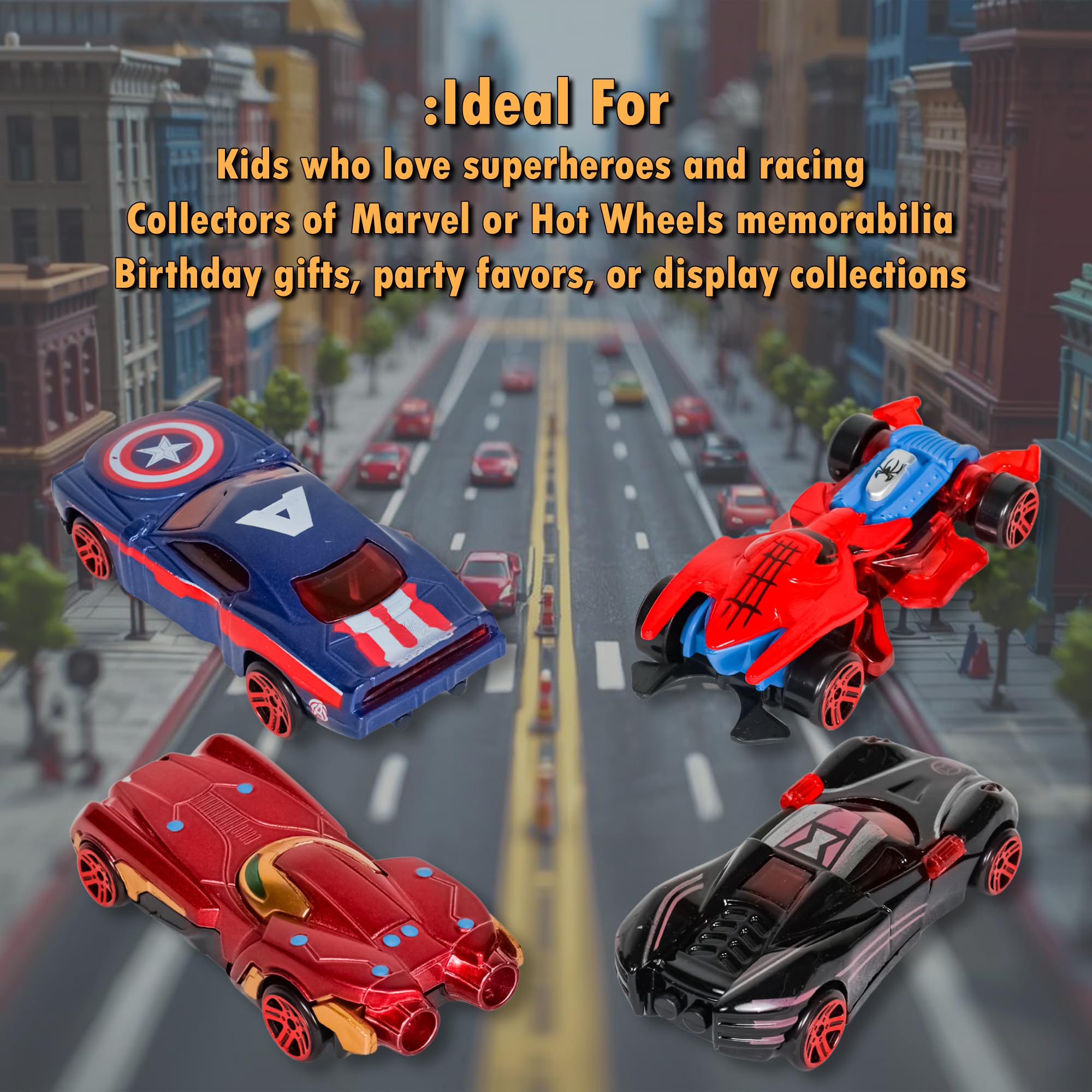PN AVAN Mini Metal Die Cast Car Set of 4 Toy Vehicle Play Set Free Wheel High Speed Unbreakable, Small Racing for Exciting Playtime Adventures, Movie Vehicle Car for Kid (Set of 4) 3