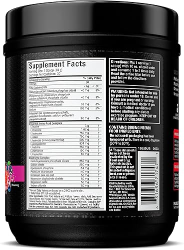 Miniatura 7 de MuscleTech Platino 100% EAA+ Aminoácidos esenciales  Fortalecimiento de fuerza muscular para hombres y mujeres  Suplemento de entrenamiento  Ponche