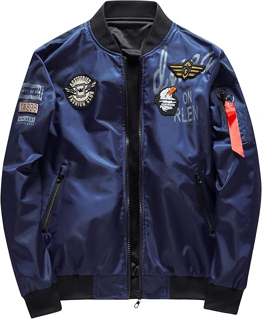 Amazon | [Bormran] MA-1 エムエーワンジャケット リバーシブル メンズ