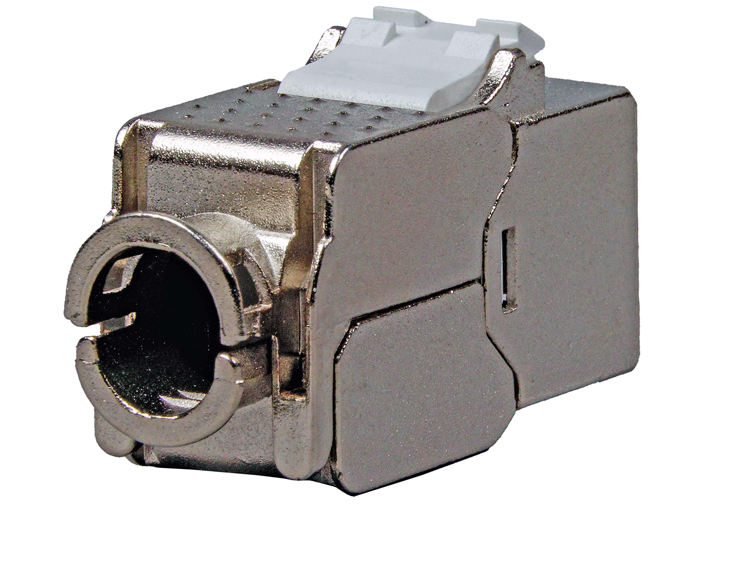 BIGtec 24 Stück Keystone RJ45 Modul CAT6a Jack Adapter geschirmt werkzeuglos Snap In Montage CAT.6a 500Mhz 10GBit/s Ethernet LAN Verlegekabel Patchkabel Kabel geeignet für Cat.7 Kabel