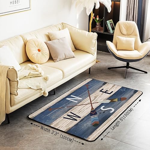 Miniatura 3 de Lake Rules - Alfombra decorativa de área con texto en inglés "Welcome to The Lake" para sala de estar, dormitorio, decoración de casa de lago,