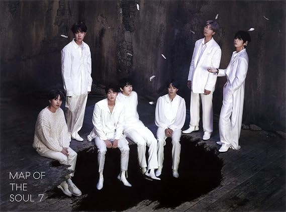 BTS MAP of The Soul : 7 [1 ver.] Album+Official Folded Poster+Extra Photocards+Random Mask (ver. 1)