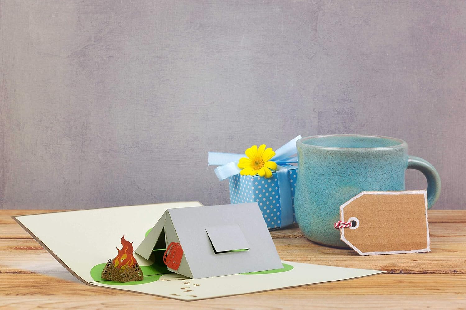 Diese-Klappkarten Pop up gift voucher camping, birthday card, voucher for camping, Father's Day gifts, birthday gift ideas, H21 - Image 5