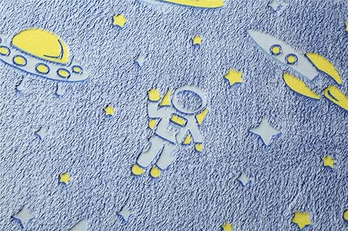 Miniatura 46 de Alfombra luminosa que brilla en la oscuridad para dormitorio, sala de estar, única, suave, lavable, moderna, alfombra de interior para dormitorio