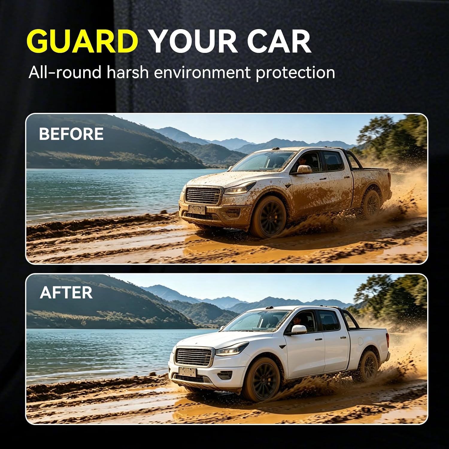 Front & Rear Mud Gurad Splash Mud Flaps Compatible with Chevy 2019-2025 Silverado 1500 (NOT FITS ZR2, LT Trail Boss, Custom Trail Boss)No Drilling All-Weather Splash Guard Body Kits 4 Pcs Set