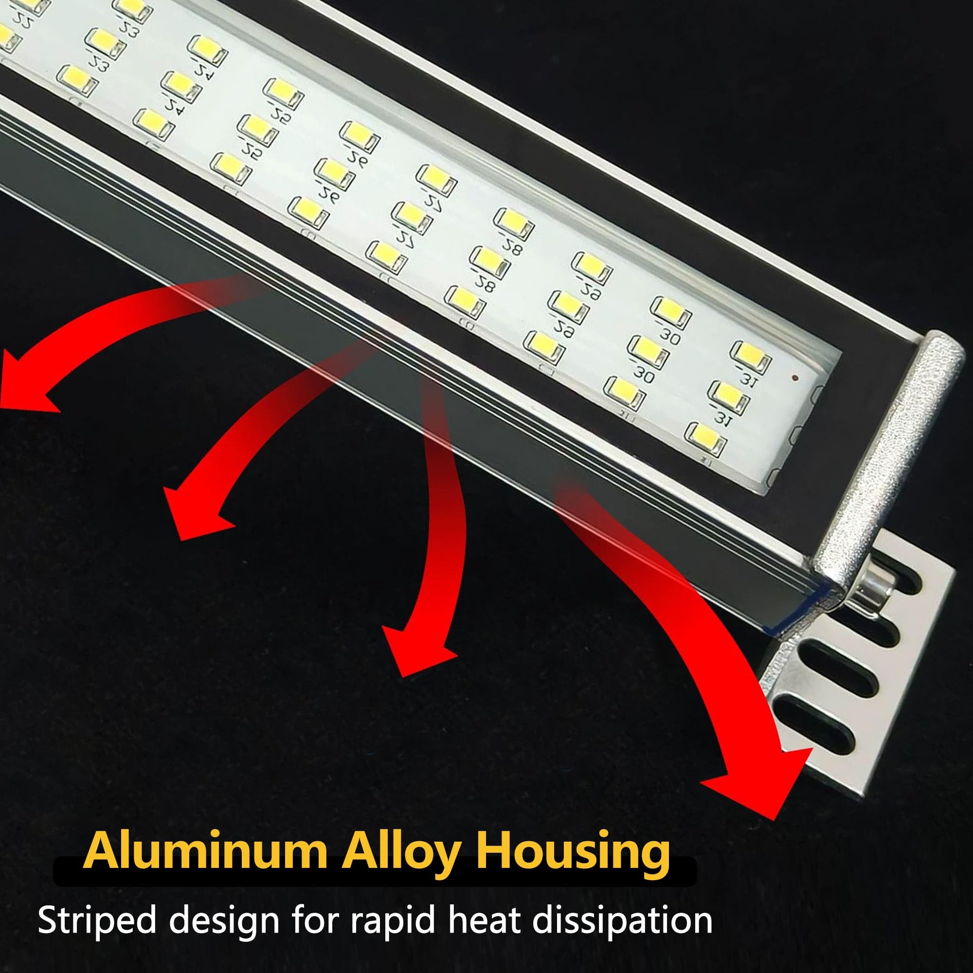 Oświetlenie LED do Maszyn 110–220V, Przemysłowe Oświetlenie Maszyn CNC, Stop Aluminium, do Maszyn do Szycia, Tokarek I Stołów Warsztatowych(1242mm/48.9in)