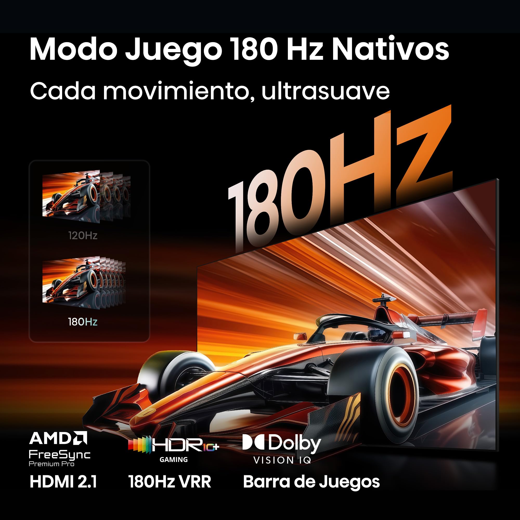 Hisense 85UR8S - RGB MiniLED Smart TV 85 Pulgadas, Hi-View AI Engine RGB, Modo Juego 180 Hz Nativos, Anti-Reflection & Glare-Free, Sonido Envolvente 2.1.2, IMAX Enhanced, Dolby Vision IQ, HDR10+