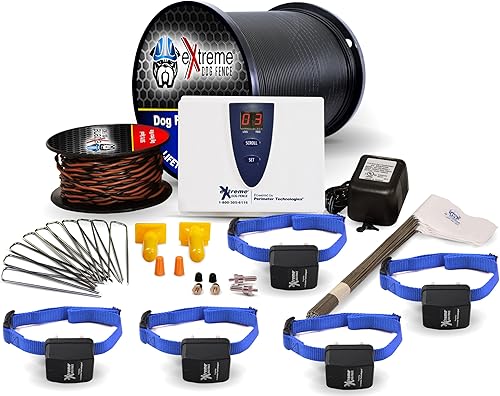 Miniatura 7 de Cerca de perro eléctrico obstinado  2 perros 1000 pies de alambre de límite resistente de grado profesional para valla de mascotas de 13 acre y 8