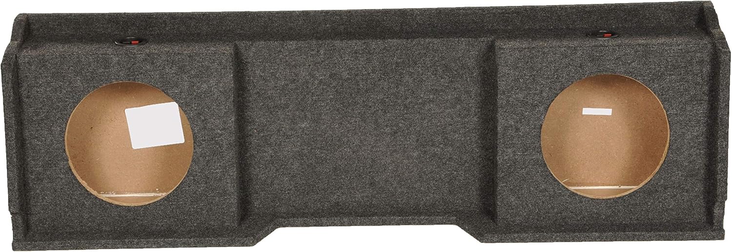 Rockville REC3 Dual 12" Sealed Subwoofer Enclosure, 0.95 Cu Ft Air Space, Precision-Cut MDF, Bedliner Finish, for Chevy Silverado/GMC Sierra Extended Cab Audio Enthusiasts
