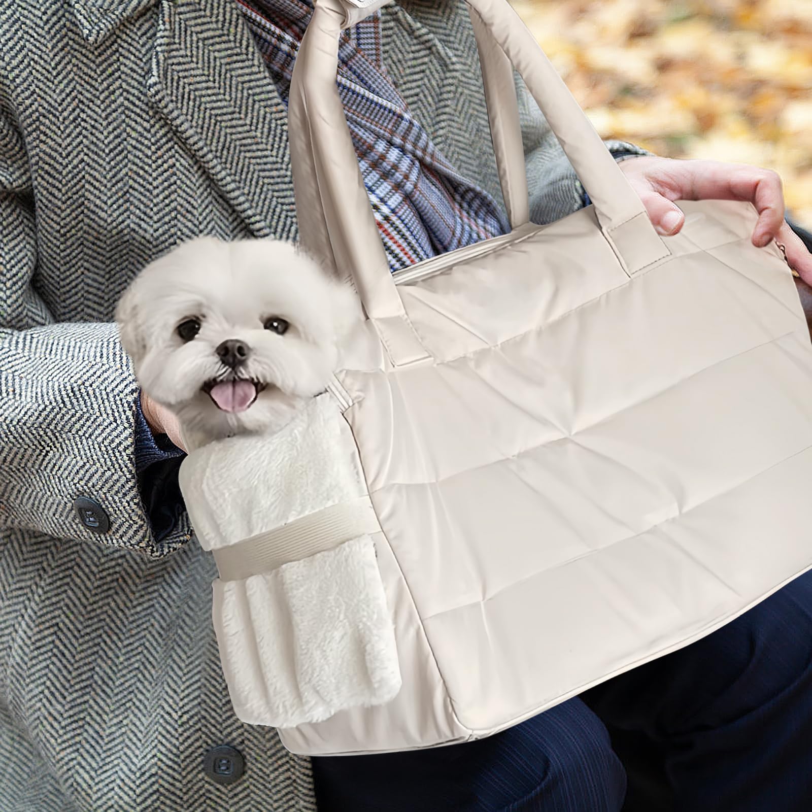 Transporttasche für Hunde und Katzen, Haustiere Tragetasche für Kleinen und Mittleren Hund Welpen Katze bis 9 kg, Hunde Welpen Katzen Tasche, Atmungsaktiv Schultertasche für Outdoor Reisen