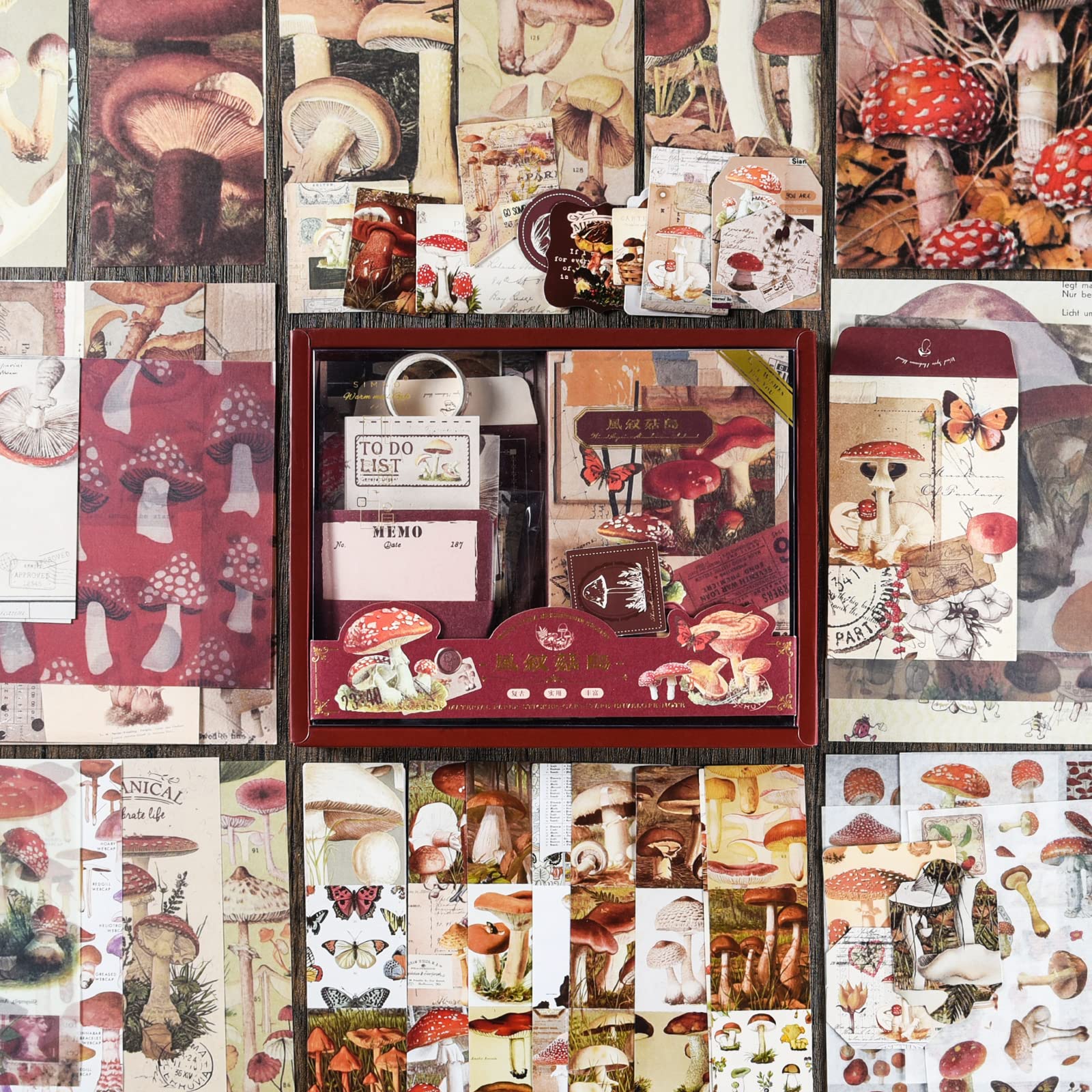 Zestaw Przyborów do Scrapbookingu, Estetyczny Zestaw Artykułów do Dziennika Śmieci, Papier, Notatnik A6, Prezent Urodzinowy dla Dorosłych