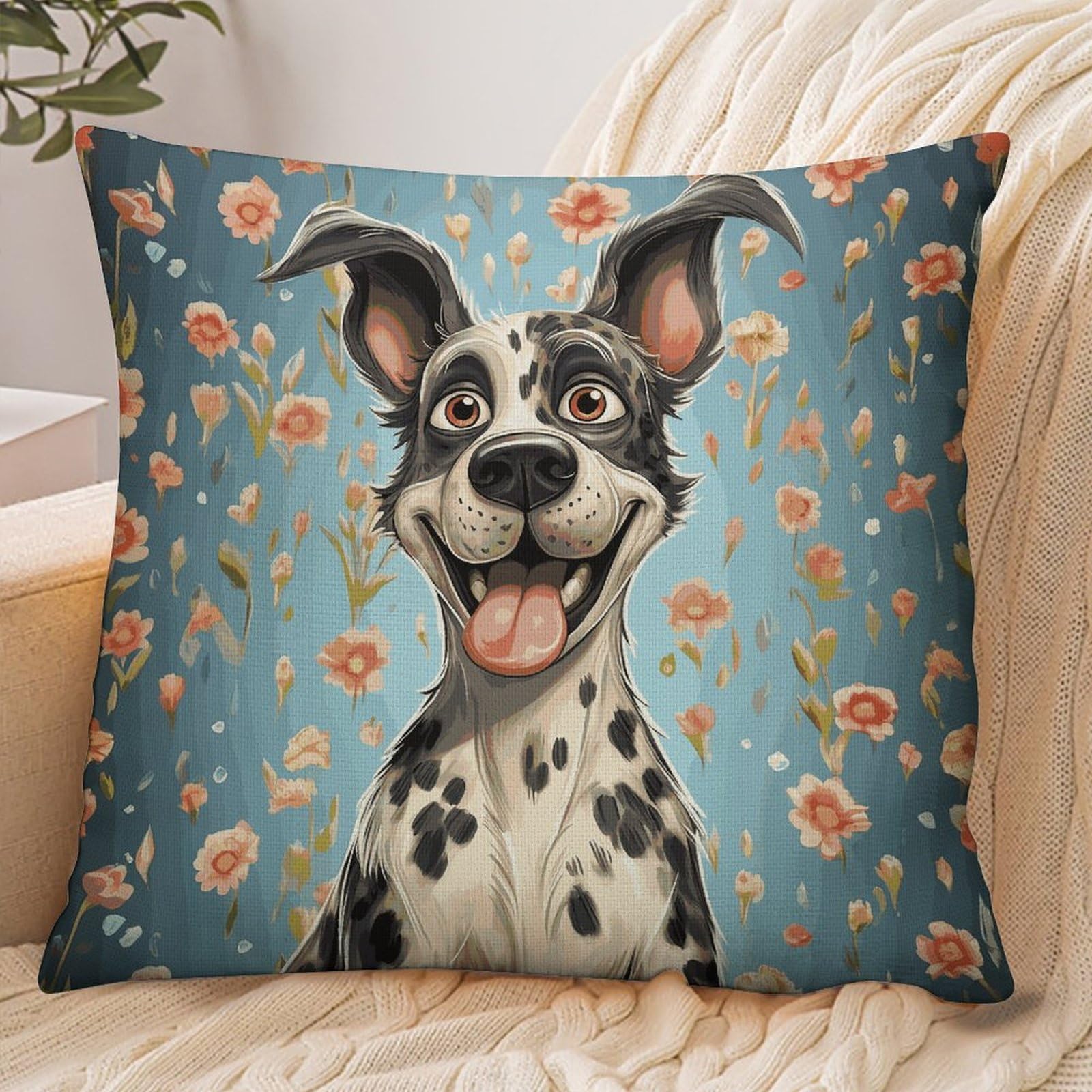 Fekiloot Style Fun Dogs Pillowcase Pillow Sham Pillow Case