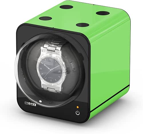 Boxy Fancy Brick Single Automatic Watch Winder with Adapter Parent