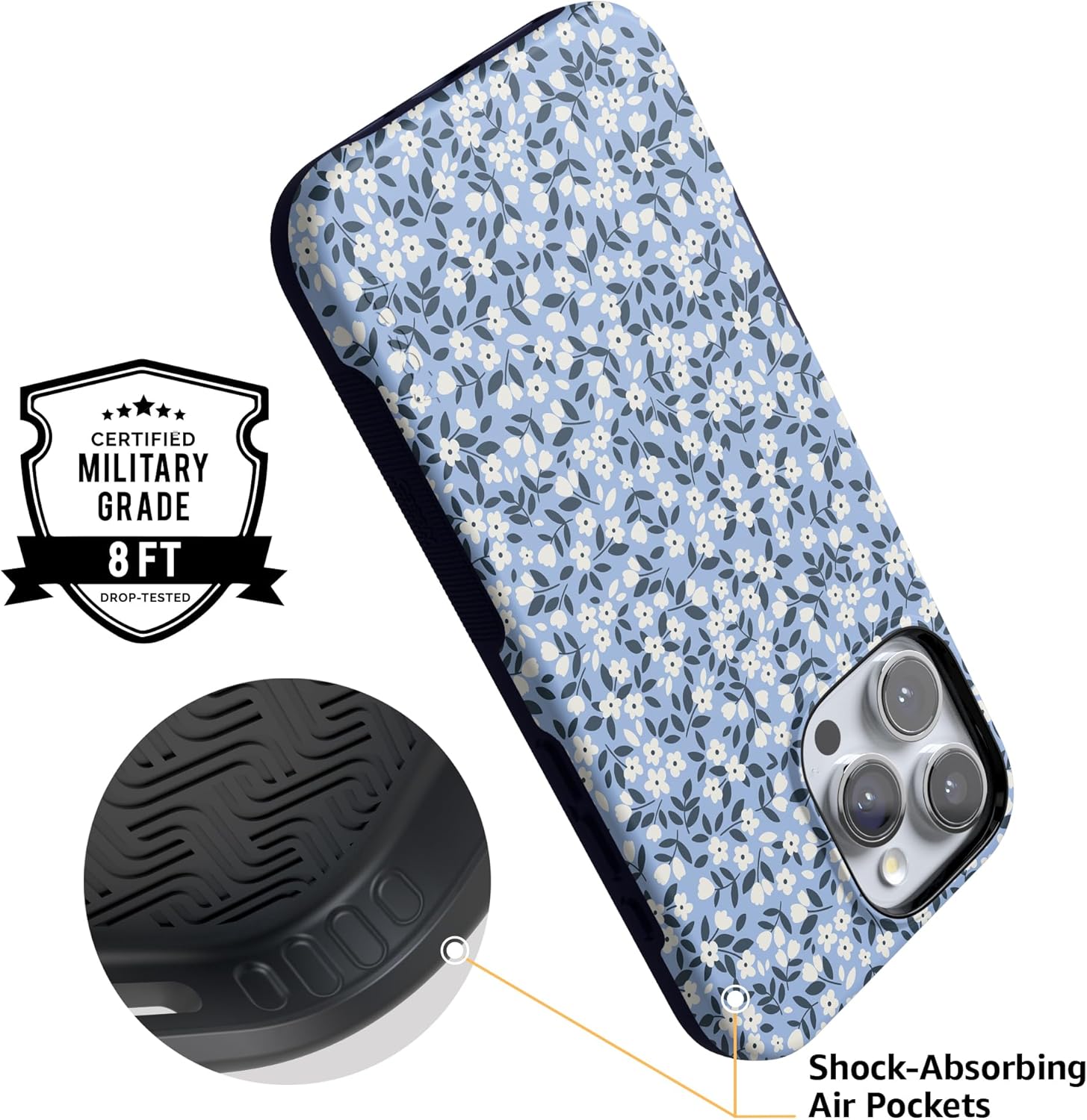 Casely iPhone 16 Pro Max Case | Picking Daisies | Cottagecore | Bold Protective Design | Compatible with MagSafe - Image 4