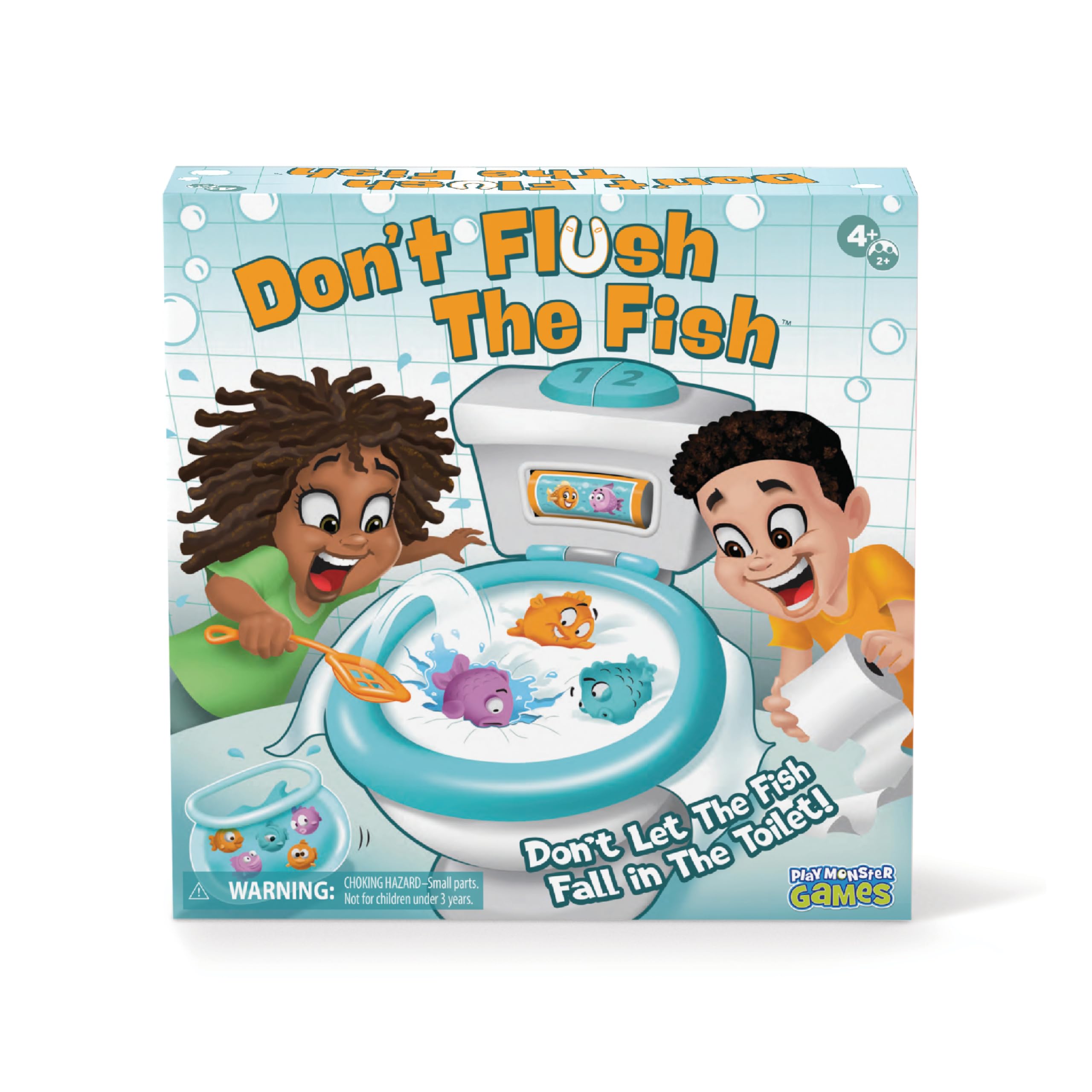 Don't Flush The Fish Board Games for Kids - Board Games for Family Game Night for Kids and Adults, Fun Balancing Game, Multi-Player Preschool, Toddler
