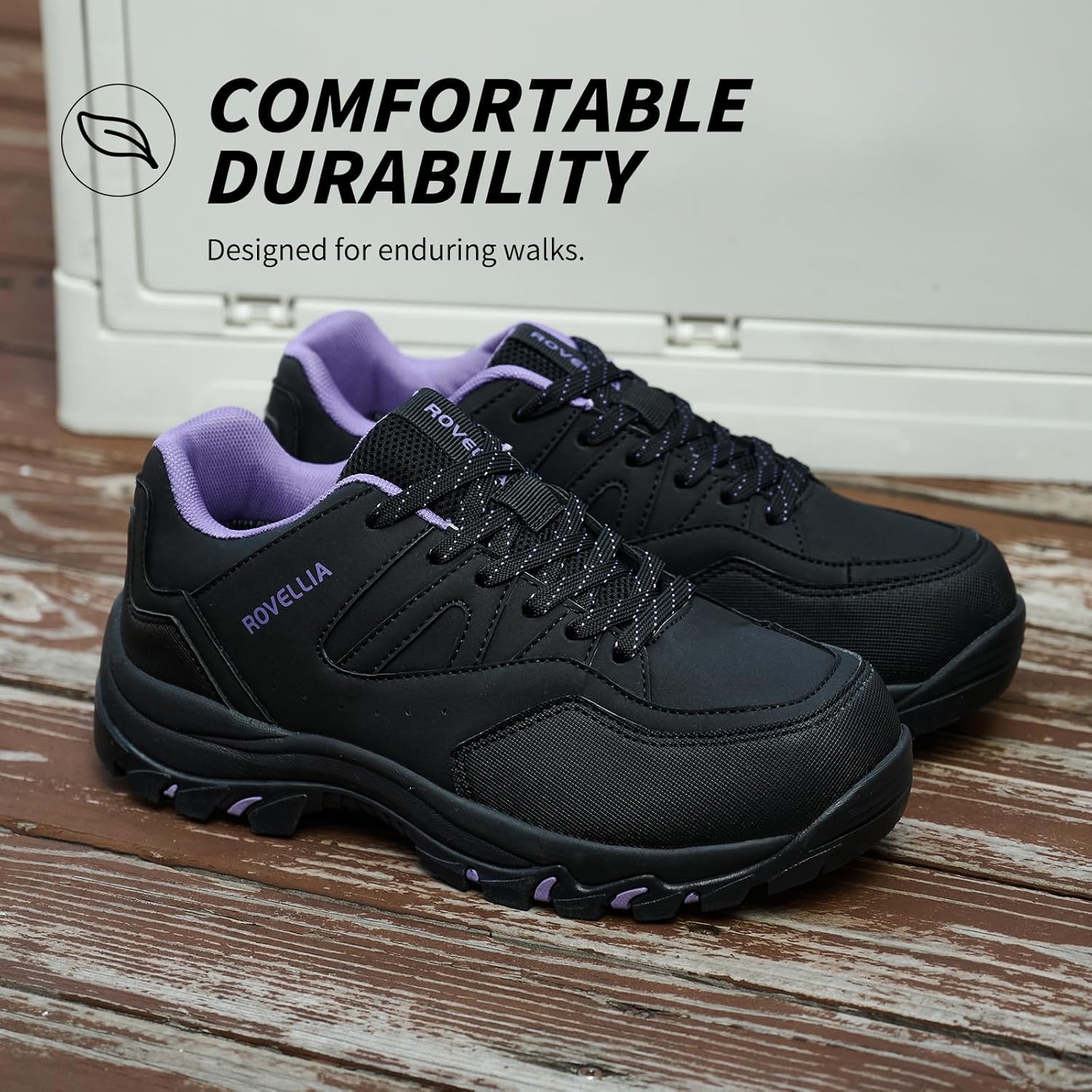 Waterproof Hiking Shoes Women Fashion Sneakers Tennis Walking Shoes Non-Slip Grip Ankle Support, Durable Comfort for Trekking, Trail Running, and Outdoor Adventures